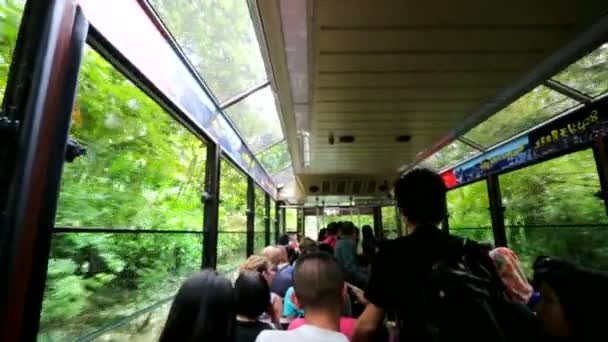 Пік поїзда в Hong Kong — стокове відео