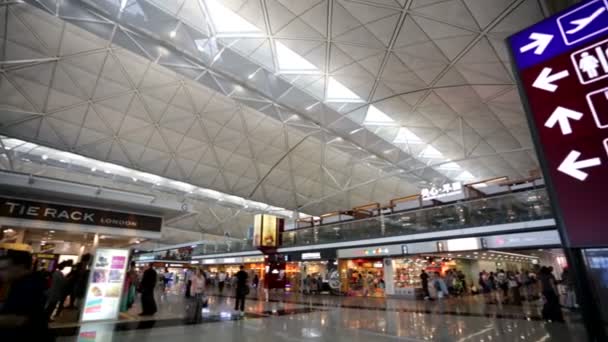 Международный аэропорт Гонконга — стоковое видео