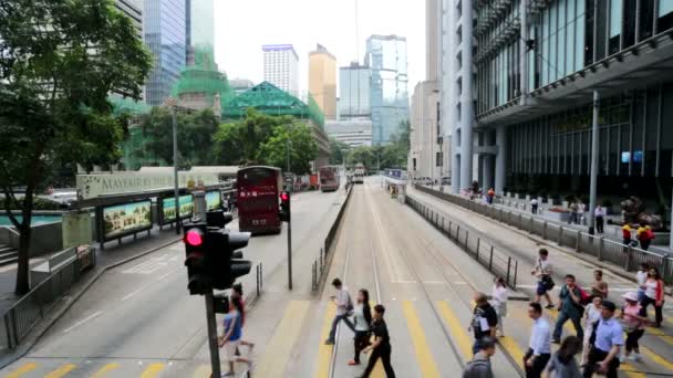 Hong Kong vista de la ciudad — Vídeos de Stock