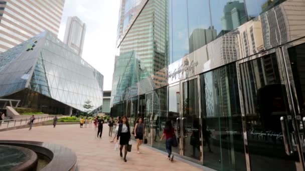 Plaza de intercambio de Hong Kong — Vídeo de stock