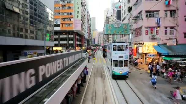 Hong kong vista da cidade — Vídeo de Stock