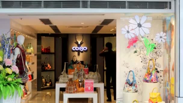 Cobo winkel in Hong Kong — Stockvideo
