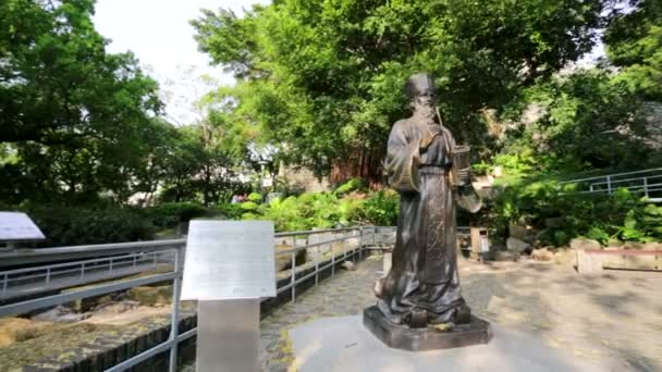 Statua di Matteo Ricci — Video Stock