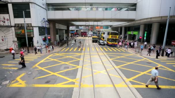 Hong Kong vista de la ciudad — Vídeos de Stock