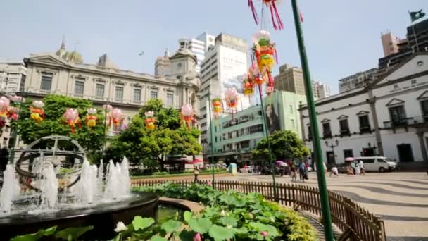 Centro Histórico de Macao — Vídeo de stock