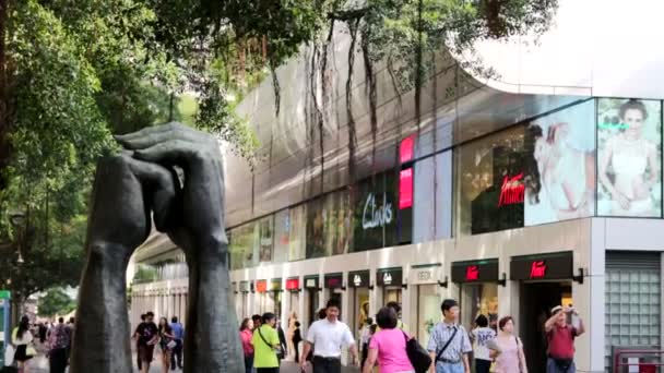 Rotary monument in Hong Kong — Stock Video