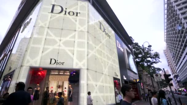 Tienda Dior en Hong Kong — Vídeo de stock