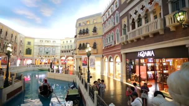 Venetian shopping mall — Stock Video