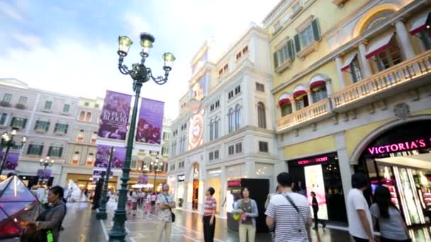 Centro comercial Veneciano — Vídeo de stock