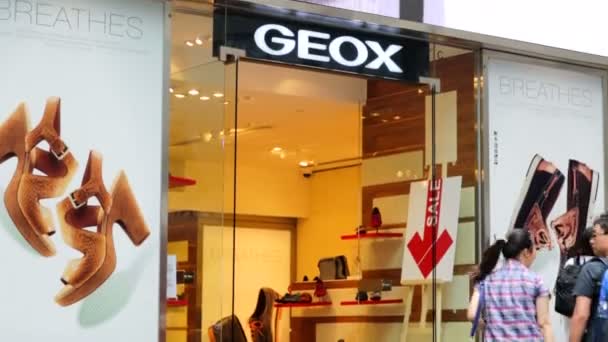 Geox store in Hong Kong — Stock Video