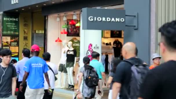 Tienda Giordano en Hong Kong — Vídeo de stock