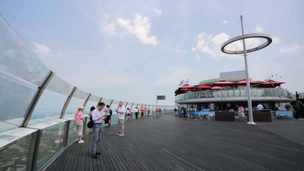 Tourists visiting SkyPark — Stock Footage Tourists visiting SkyPark Royalty Free Stock Video