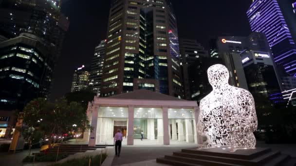 "Alma de Singapura "estátua — Vídeo de Stock