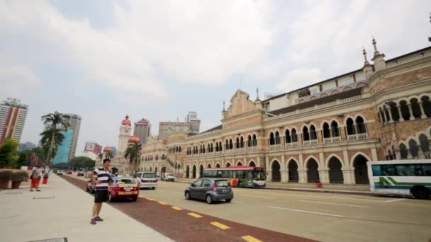 Edificio Sultan Abdul Samad — Vídeo de stock