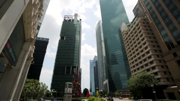 Raffles Place distrikt — Stockvideo