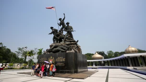 Monumento Nacional de Malasia — Vídeo de stock