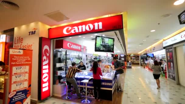 Tienda Canon en Low Yat Plaza — Vídeos de Stock