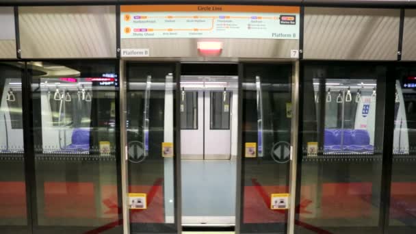 Estação de comboios MRT — Vídeo de Stock