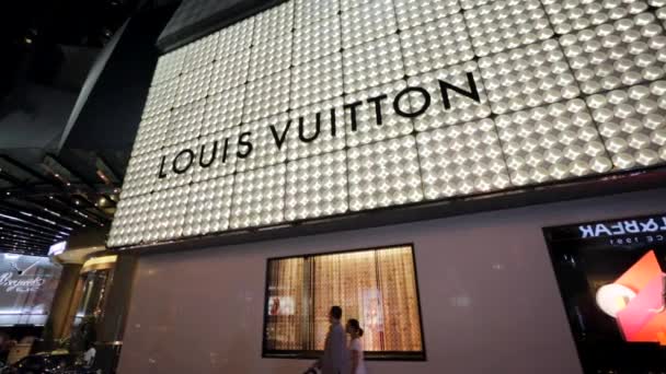 Louis Vuitton store — Stock Video