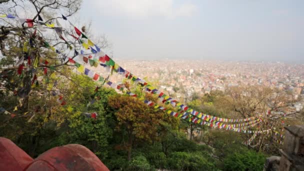 Katmandou vue sur le paysage urbain — Video