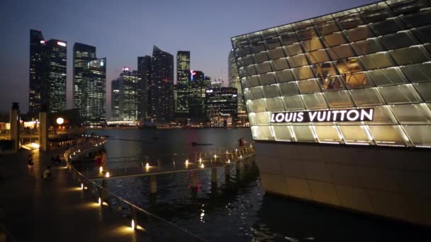 Bau eines Louis-Vuitton-Ladens — Stockvideo