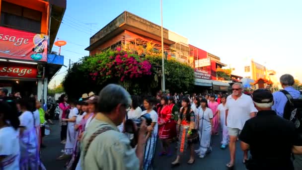 38ste verjaardag Chiang Mai Bloemenfestival — Stockvideo