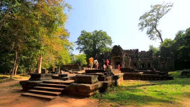 Preah khan tempel — Stockvideo