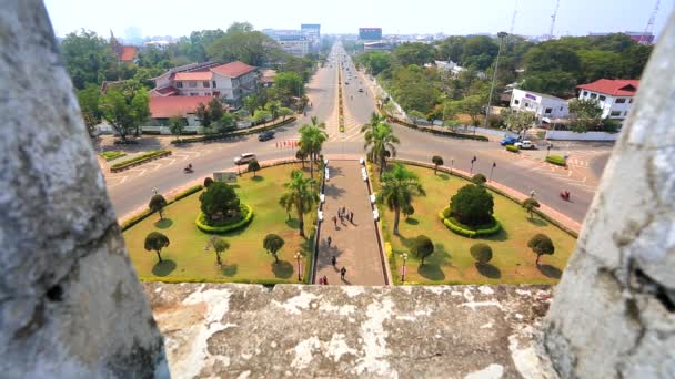 Blick vom Siegestor — Stockvideo