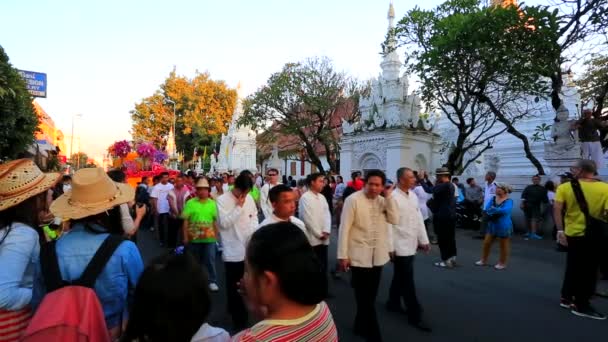 38th Anniversary Chiang Mai Flower Festival — Stock Video