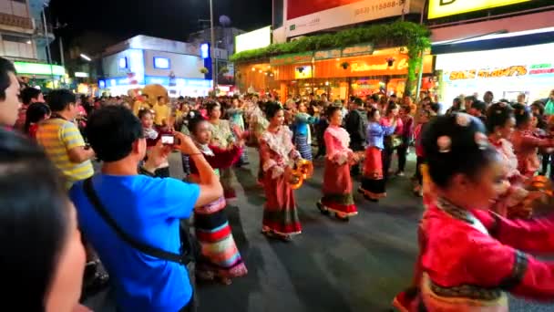 38ste verjaardag Chiang Mai Bloemenfestival — Stockvideo