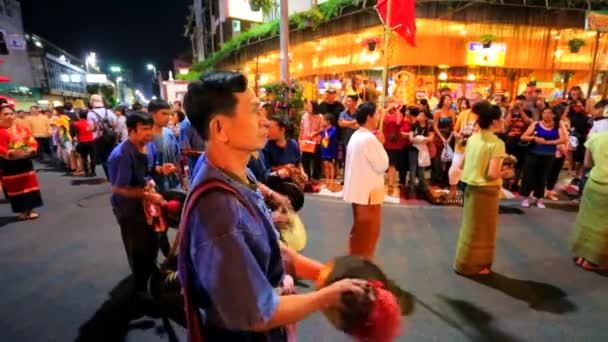38. Jahrestag chiang mai flower festival — Stockvideo