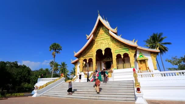 Tourists visiting Royal Palace — Stock Video