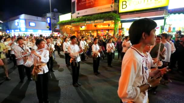 Osmatřicáté výročí Chiang Mai Flower Festival — Stock video