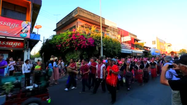 38 ° anniversario Chiang Mai Flower Festival — Video Stock