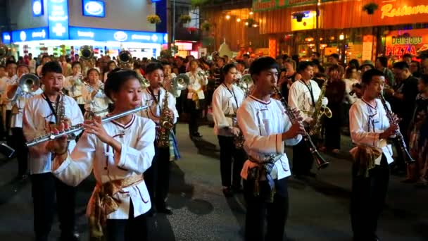 38 ° anniversario Chiang Mai Flower Festival — Video Stock