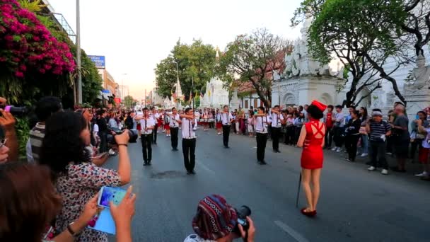 Aniversário de 38 anos Chiang Mai Flower Festival — Vídeo de Stock