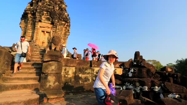 Bakong chrámu Angkor — Stock video