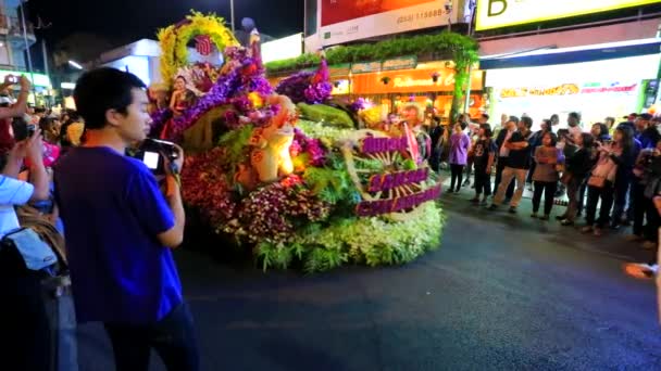 38 周年記念チェンマイ花祭り — ストック動画