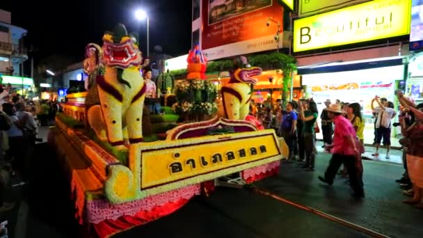 38 rocznicy Chiang Mai Festiwal kwiatów — Wideo stockowe