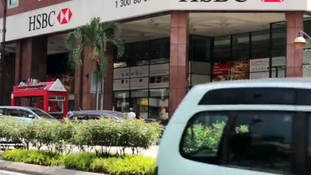 HSBC Bank в Куала-Лумпуре — стоковое видео
