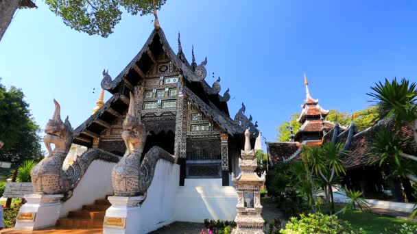 Wat Chedi Luang temple — Stock Video