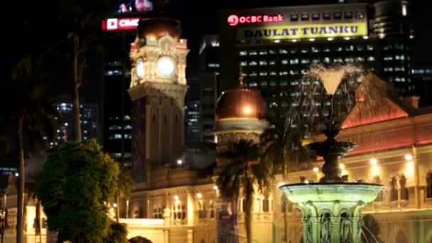 Kuala lumpur 'daki merdeka Meydanı — Stok video