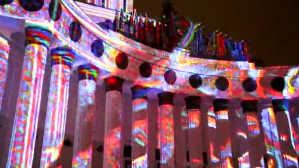 Centro de exposições iluminado — Vídeo de Stock