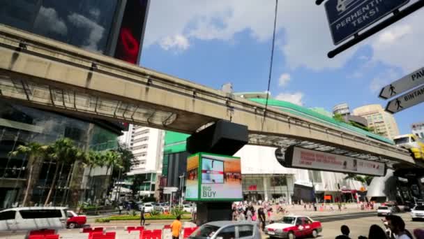 Bukit Bintang district view — Stock Video