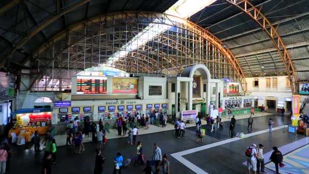 Estação Pública Ferroviária Hua Lamphong — Vídeo de Stock
