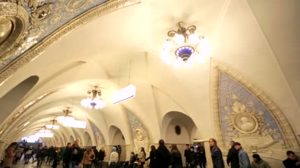 Taganskaya subway station — Stock Video