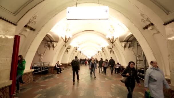 Арбатская станция метро — стоковое видео