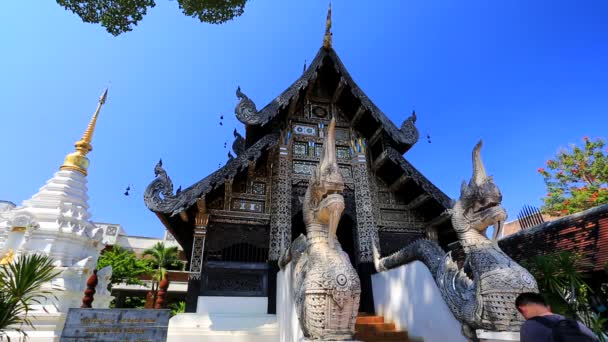 WAT chedi luang Tapınağı — Stok video