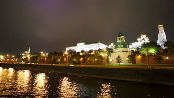 Kremlin at night — Stock Video