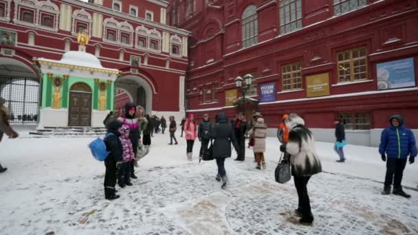 Fő bejárat a Vörös tér — Stock videók